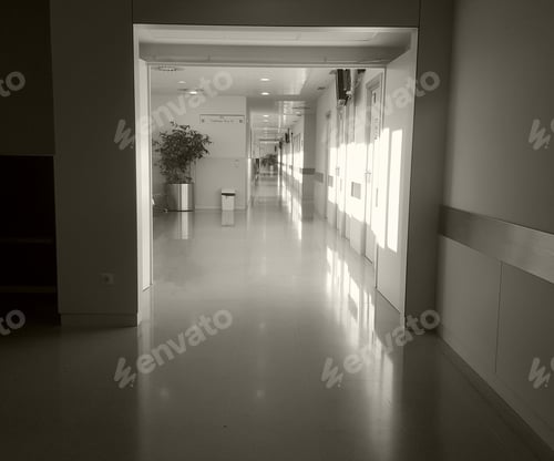 Preview: Hall Empty In Hospital, Construction And Clinic