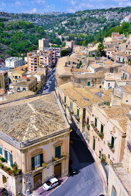 Preview: Panorama Of Modica Sicily Italy