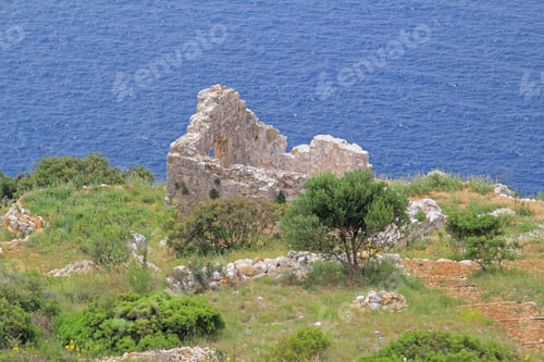 Preview: Old Ruins At Adriatic Sea Coast In Croatia