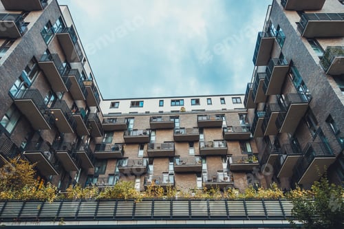 Preview: House At East Berlin, Germany On A Cloudy Day