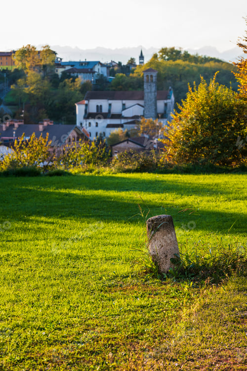 Preview: Autumn Colors Cover The Cassacco Castle. Friuli. Italy