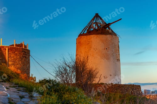 Preview: Mykonos. An Old Traditional Windmill.