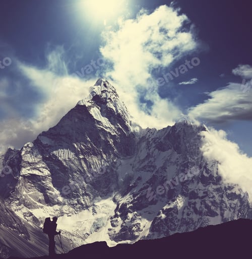 Preview: Climber In Himalayan Mountain