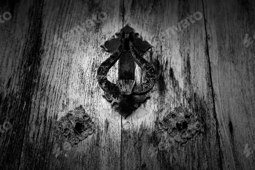 Preview: Lock On Wooden Door, Construction And Architecture, Textures