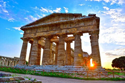 Preview: The Temple Of Neptune It Was Built In The Doric Order Around 460–450 Bc Paestum Italy