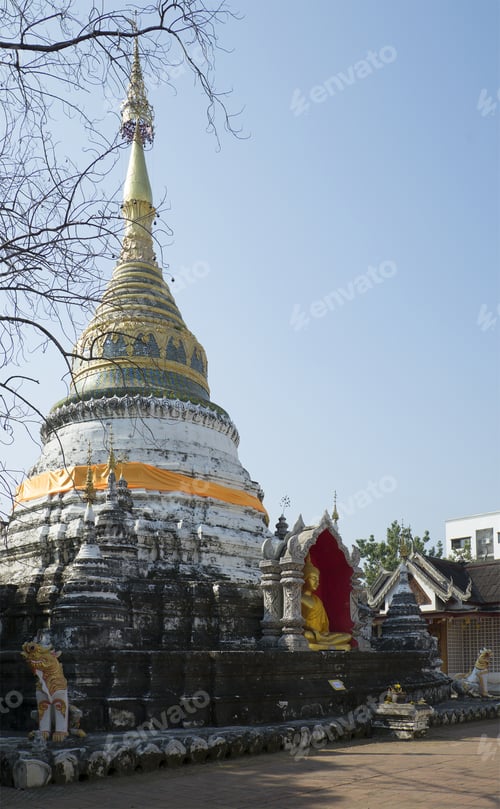Preview: At Stupas Wat Bupparam. Chiang Mai, Thailand