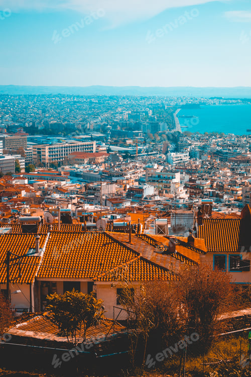 Preview: High Formated Picture Of Cityscape Overview About Thessaloniki, Greece