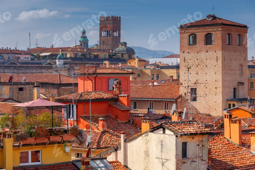 Preview: Bologna. Aerial View Of The City.