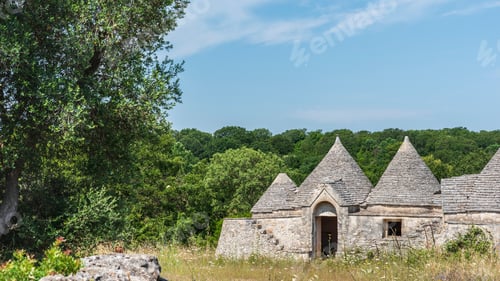 Preview: Trulli In The Itria Valley. Puglia, Italy.