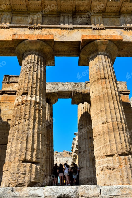 Preview: The Temple Of Neptune It Was Built In The Doric Order Around 460–450 Bc Paestum Italy