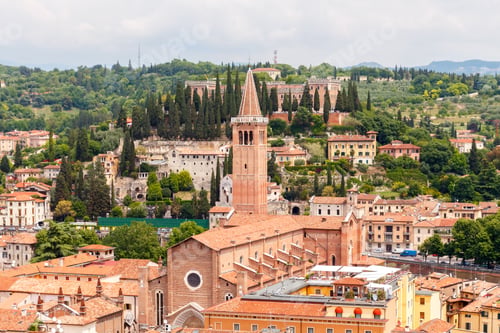 Preview: View Of Verona With Lamberti Tower Height.