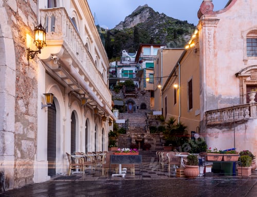 Preview: Main Street In The Town Taormina Corso Umberto. Sicily. Italy.