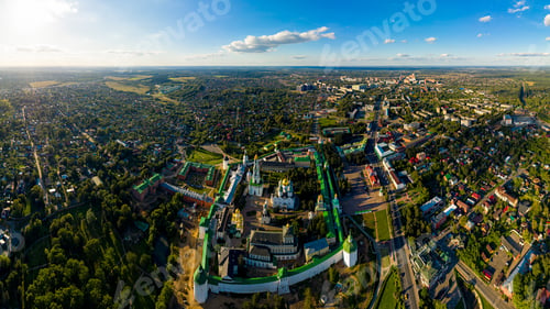 Preview: Sergiev Posad, Russia. Holy Trinity Sergius Lavra. Aerial View
