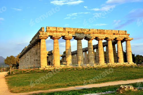 Preview: The Basilica (Also Called Temple Of Hera) Paestum, Italy