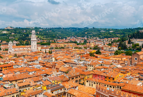 Preview: Verona. Aerial View Of The City.