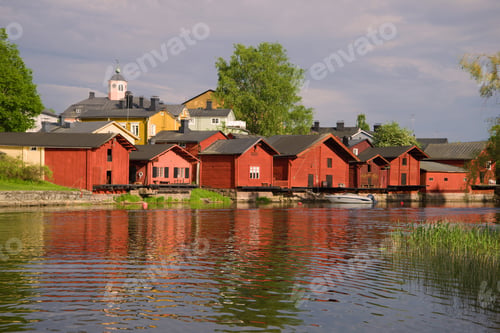 Preview: June Solar Evening In Old Porvoo. Finland