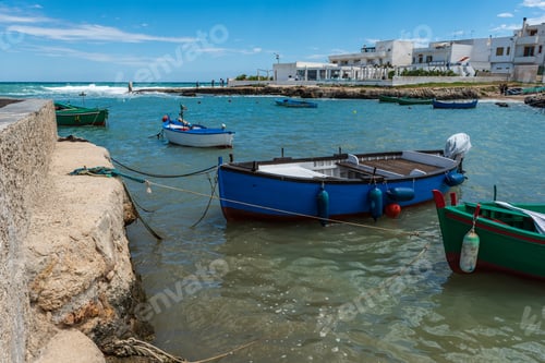 Preview: Enchanted Sea. Boats In The Bay Of The Abbey Of San Vito