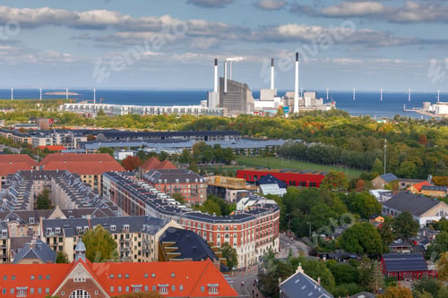 Preview: Copenhagen. Aerial View Of The City.