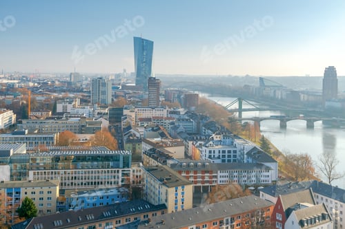Preview: Frankfurt. View Of The Central Part The City.