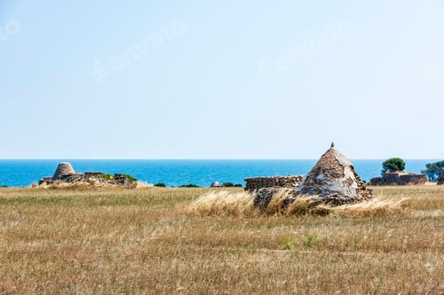 Preview: Along The Coast Of Bari. Contrasts Between The Fields And The Sea.