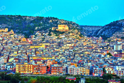 Preview: Panorama Of Scicli, Sicily, Italy