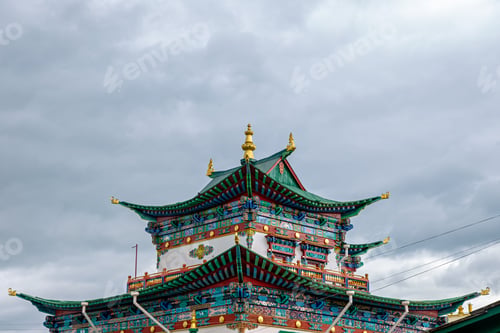 Preview: Ivolginsky Datsan. Buddhist Temple Located In Buryatia, Russia. Was Opened In 1945 As The Buddhist
