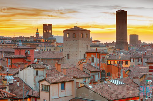 Preview: Bologna. Aerial View Of The City.