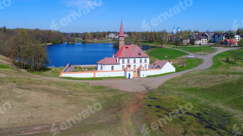 Preview: View Of The Priory Palace In The Sunny May Afternoon. Gatchina, Russia