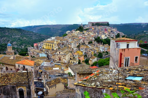 Preview: Panorama Of Ragusa Sicily Italy