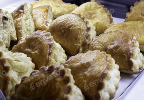 Preview: Buns Filled With Chocolate, Detail Of The Shop, Dessert