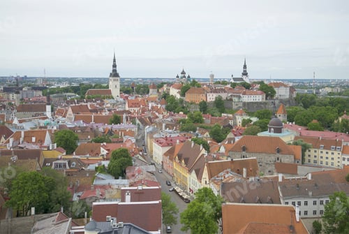 Preview: View Of The Old City Cloudy Summer Morning. Tallinn, Estonia