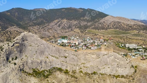 Preview: Sudak, Crimea. Genoese Fortress In Sudak. Medieval Fortress With An Area Of Over 30 Hectares. On