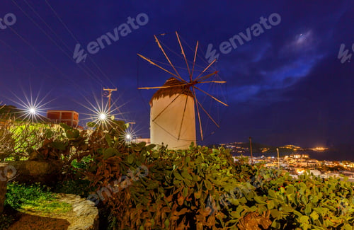 Preview: Mykonos. An Old Traditional Windmill.