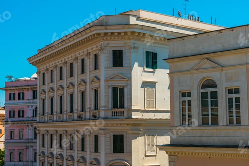 Preview: High Rise Light Colored European Apartment Buildings In City