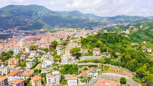 Preview: La Spezia, Italy. Hill Del Poggio. View Of The City, Aerial View