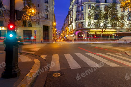 Preview: Sacre Coeur Basilica On Top Of The Montmartre Hill At Sunset. Paris. France.