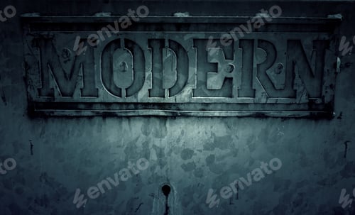 Preview: Modern Letters Carved In Stone, Symbol And Backgrounds