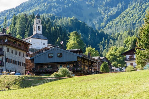 Preview: Typical Houses And Churches Of The Mountain Village Of Sauris