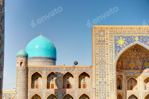 Preview: Tillya-Kori Madrasah, Samarkand, Uzbekistan, Hdr Image
