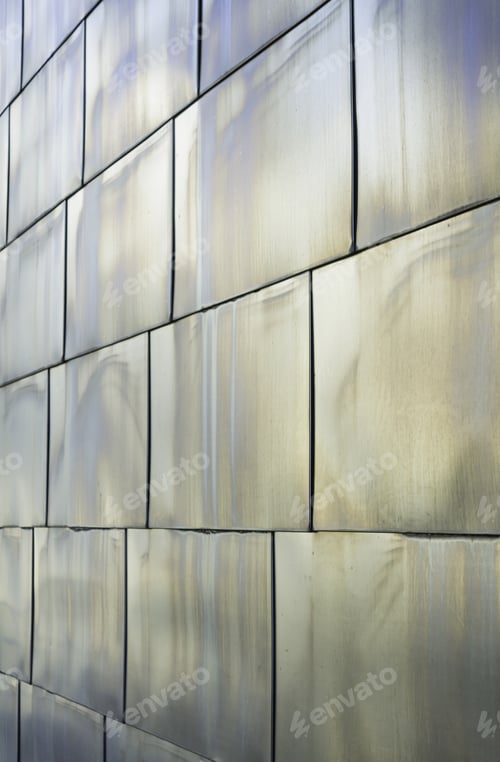 Preview: Metal Building With Steel Blocks, Construction