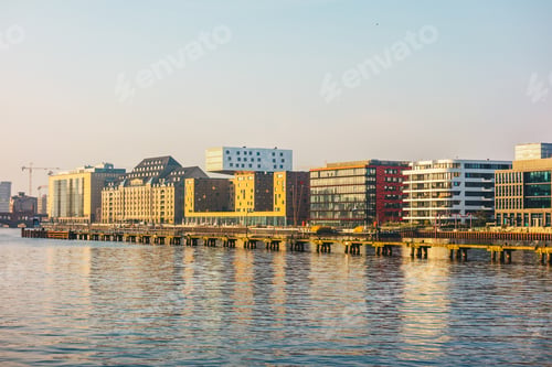 Preview: Modern Houses At Spree River In Berlin