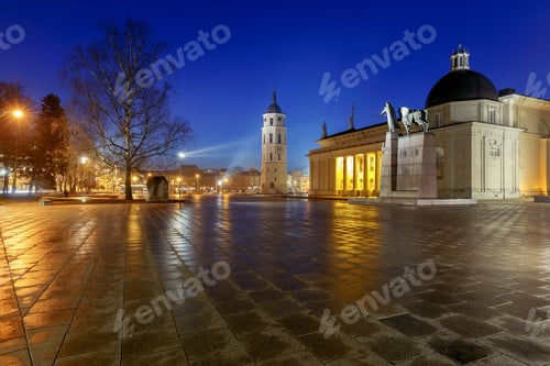 Preview: Vilnius. Cathedral Of St. Stanislaus In The Central Square.
