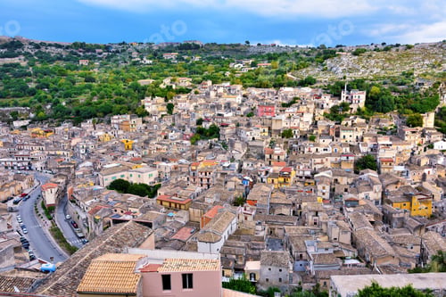 Preview: Panorama Of Modica Sicily Italy