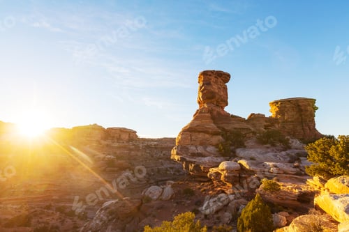 Preview: Sandstone Formations In Utah, Usa. Beautiful Unusual Landscapes.