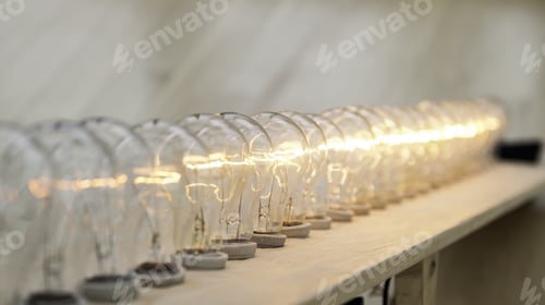 Preview: Bulb With Light On, Energy And Power