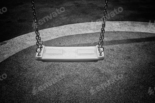 Preview: Plastic Swing In Playground, Amusement