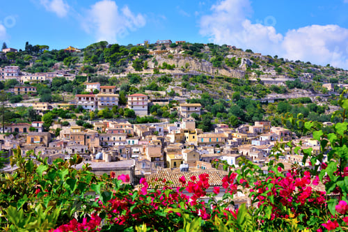 Preview: Panorama Of Modica Sicily Italy
