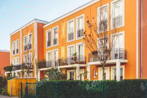 Preview: Modern Orange Apartment Townhouse