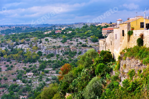 Preview: Panorama Of The Historic Center Of Modica Sicily Italy