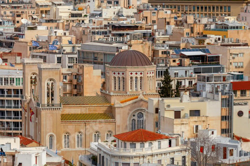 Preview: Athens. Aerial View Of The City.